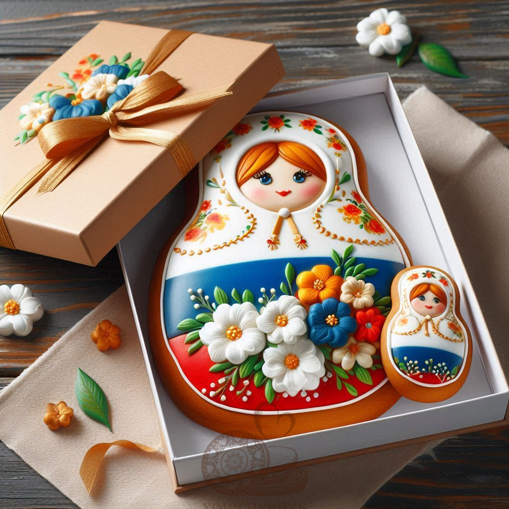 Русская матрешка. Пряничный сувенир